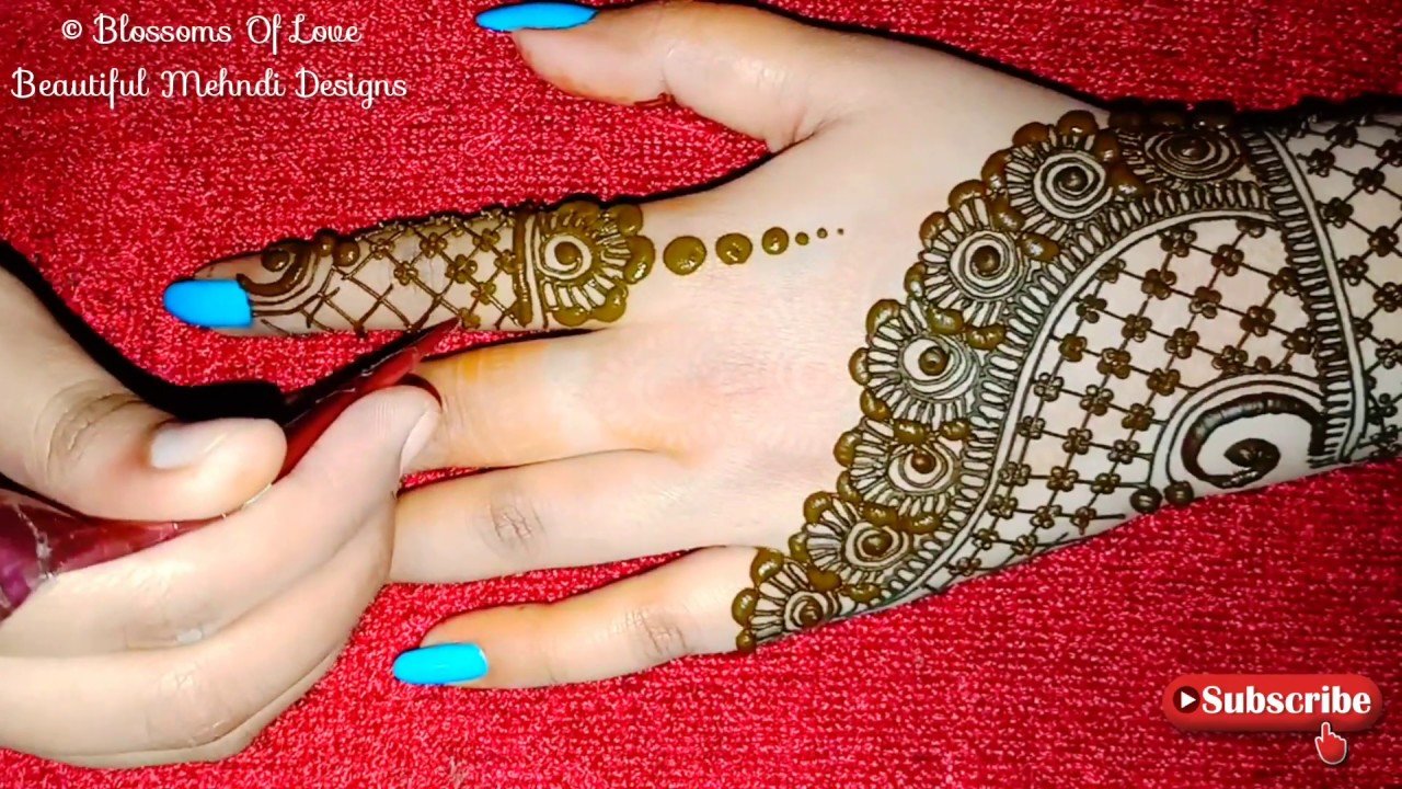 The Most Creative Back Hand Mehndi Design Ideas You Do Yourself.