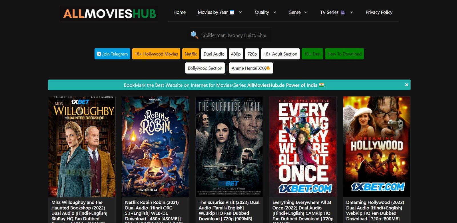 AllMoviesHub: Allmovieshub .in, Allmovieshub org, Allmovieshub co, Allmovieshub hindi 2022