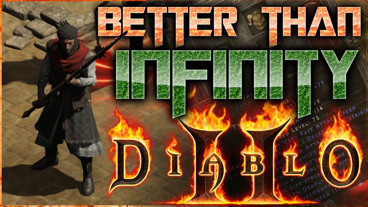 A Fire Druid who has achieved the highest possible skill level in addition to the brand new Act 3 Mercenary in D2R